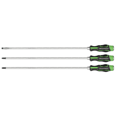 GripMax 3pc Hi-Viz Long Screwdriver Set